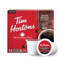 Tim Hortons Dark Roast Coffee, Single-Serve K-Cup Pods Compatible with Keurig Brewers, 32ct K-Cups,Red (EXP 05/27/26)