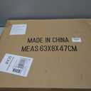 Tall Garden Fence Animal Barrier Fence with Gate, 17 in(H) x 13 in(W) 10 Panels Total 8.7 Ft Dog Fences Temporary Borders with 8 Pads Portable Ropes for Anti Dog Defense Fences Outdoor