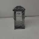 12.4" Black Metal Modern Candle Lantern