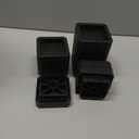 Bed Risers 12 Inch Heavy Duty, Lifts 1-12 Inch, 4 Pack Black