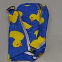 Dog Raincoat for Medium Dogs Waterproof Hooded Rain Jacket with Reflective Strips Leash Hole & Poncho Adjustable Fit (ShinyDuck,M)