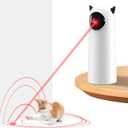 Laser Cat Toys for Indoor Cats, [2025 Newly Upgraded] Real Trajectory Motion Activated Cat Toy, Automatic Laser Pointer Interactive Automated Cat Toys for for Bored Indoor Adult Cats/Dogs/Kittenes (White)