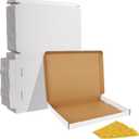 HORLIMER 12x9x1 inches Shipping Boxes Set of 25, White Corrugated Cardboard Box Literature Mailer