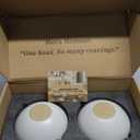 MORA Medium Bowls Set of 4, 28oz Ceramic Pottery Everyday Bowls - Microwave, Oven and Dishwasher Safe - Oat