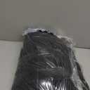 Yimobra U-Shaped Toilet Bath Mat Set 2 Piece - Super Soft Absorbent Quick Dry Memory Foam Bathroom Rugs, Machine Washable Non Slip Floor Carpet for Tub Shower & Single Sink (17x24 & 24x20, Black)