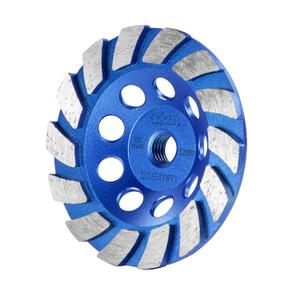 SALI 4.5 Inch Concrete Grinding Wheels 14 Turbo Diamond Segments 5/8-11 Arbor Diamond Grinding Wheel Fit for Paint, Epoxy, Mastic, Coating Removal