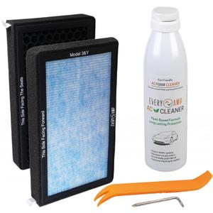 Air Conditional Replacement with Activated Carbon for Tesla Model 3 Model Y HEPA Cabin Air Filter Accessories 2016-2024/2025/2026 Juniper Highland Upgraded Version(2 Pack)