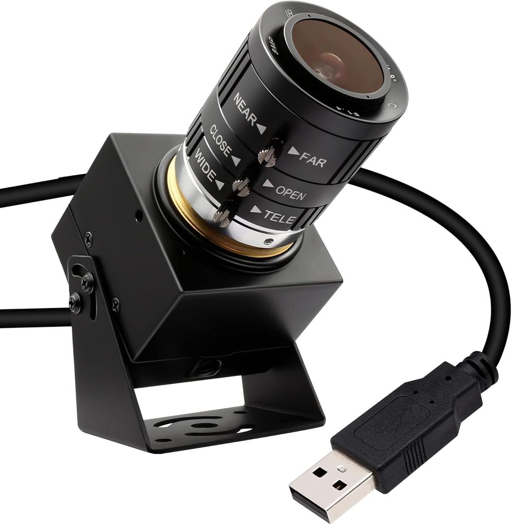 SVPRO USB Camera 1080P 120fps High Speed Camera for Golf Swing Simulator,12MP 4K Webcam with 3X Manual Zoom Lens USB Plug and Play for Computer Laptop Compatible with Windows Linux MacOS Android