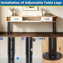 Adjustable Metal Table Legs 21-36 Inch, Heavy Duty Furniture Legs Set(4PCS)