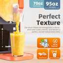 Max 95oz Slushie Machine with 6 Smart Presets, No Ice Needed Frozen Drink Maker for Home, Quick 30-Min Freeze for Slush, Margaritas, Smoothies, Ice Cream & More, Large Capacity Party Slushy Maker
