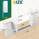 8Pcs Pocket Door Guide Bottom, Hidden Bottom Sliding Door Guide, Jamb Mounted, Steel Bracket for 1-3/8-Inch Thick Doors