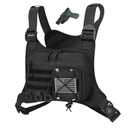 Outdoor Sports Chest Bag for Men, Concealed Chest Vest Holster Fits Most Pistols, Adjustable Anti-Theft EDC Travel Chest Pack for Running, Hiking, Motorcycle Ride, Workouts (Black)