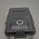 Bread Box For Kitchen Countertop, Airtight Bread Storage Container, Bread Container For Homemade Breads, Cookies, And Cake, Grey Bread Keeper (Gray)