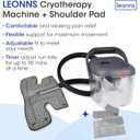 LEONNS Cold Therapy Machine with Programmable Timer - Cryotherapy Machine for Shoulder After Surgery with Shoulder Compression Pad | Post-Surgery Recovery (Ice Machine + Shoulder Pad)