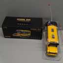 RC School Bus - Remote Control Car Vehicles, 2.4G Opening Doors City Buses Toy Classic Baby Vehicle, Remote Control Car with LED Lights School Bus Toy, Gift for Children Kids Boys Girls Age 3-6