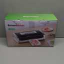 Bonsenkitchen Vacuum Sealer Machine, Globefish Technology for Perfect Vacuum Sealing, Powerful Low-Noise Food Vacuum Sealer with Easy Handle Design, Built-in Cutter and Bag Storage, 2 Bag Rolls (Silver Black)