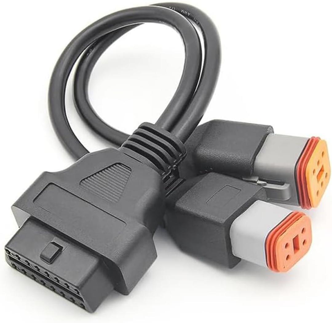 4 pin 6pin obd2 Motorcycle Cable Diagnostic Scanner Adapter 4Pin 6Pin 2 in 1 Motorcycle Cable Fit for Harley Davidson Motorbike 4pin+6pin motorad Connector