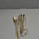 Vilihkc Christmas Style Silverware Set, 20 Piece Stainless Steel Flatware, Kitchen Utensil Service for 4, Tableware Cutlery for Home and Restaurant, Dishwasher Safe (Gold)