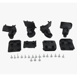 Yosoo Health Gear Luggage Wheels Replacement Kit, Sealed Stainless Steel Bearings, Impact Absorption, Universal Spinner Wheels for Suitcases, 2 Pairs