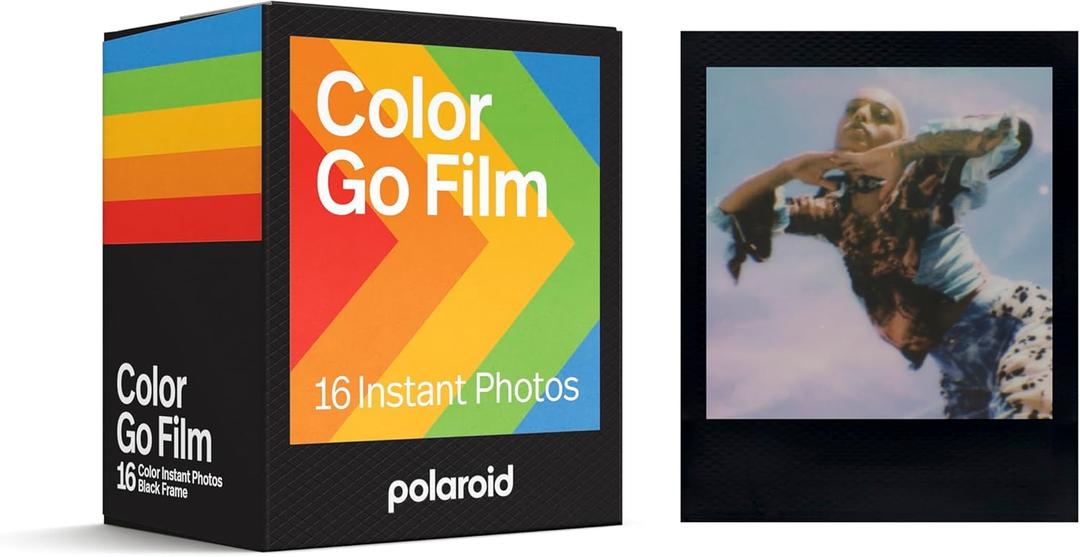 Polaroid Go Color Film - Black Frame (16 Photos) (6211) - Only Compatible with Polaroid Go Camera