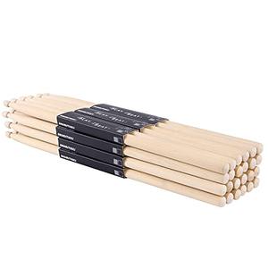 OIETON 14 Pairs Drum sticks 5A Classic Maple Wood Drumsticks Wood Tip Drumstick for Adults Kids and Beginners