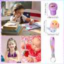 Capoda 122 Pcs Mermaid Party Favors for Girls Mermaid Theme Bracelets Keychains Pin Badges Stampers Rings Stickers Organza Bags for Piata Stuffers Goodie Bag Fillers Birthday Decorations Supplies