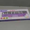 Keyboard Piano for Kids, BIGFUN 37 Keys Toddler Piano Multifunction Music Educational Instrument Toy, Electronic Kids Keyboard for 3-7 Year Old Girls and Boys (Purple)