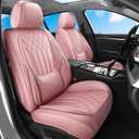 Pink Car Seat Covers Full Set Universal 5-Seater Full Coverage