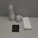 AOZITA 25 Pack - 16 oz Plastic Cups with Lids and Straws, Clear Iced Coffee Cups with Lids, Disposable Cups with Lids for Cold Drinks, Iced Tea, Milkshakes, Smoothies - Durable & BPA Free