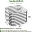 4 PCS Galvanized Raised Garden Bed Outdoor, Metal Garden Bed for Vegetables, Above Ground Garden Box for Flower, Steel Raised Beds for Gardening - 3FT, 3ftx3ftx10inch