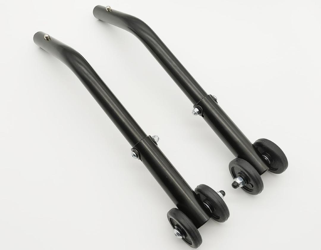 Anti-Tippers, Cruiser III Universal Anti-Tippers with Wheels, Suitable for K3, K4 Wheelchairs, STDS819 (1 Pair, Black)