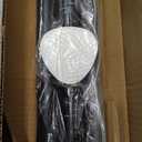 Tension Curtain Rod 51-126 Inch, Long Curtain Rod No Drilling for Window or Bathroom, Outdoor Curtain Rods for Patio Tension Rods, Easy to Install, Never Rust, Rod Diameter 1.26 Inches - Black