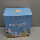 Baffect Water Pitcher, High Borosilicate Glass Jug with Stainless Steel Lid, Leakproof Fridge Door Carafe for Hot or Cold Beverage Vertical Pattern (1.8 L/63 oz.)