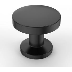 Asidrama 10 Pack Matte Black Kitchen Cabinet Knobs - Dresser & Drawer Knobs - Zinc Cabinet Hardware