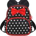 Voikukka Cute Little Girls Mini Backpack Kid Book Bags Mini Mouse Backpacks for Toddler Girl Backpacks Small Preschool Kids Backpack Toddler Bookbag Children Travel Daycare Bag Child Backpack (Black)