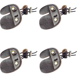 4 Pack Leather Archery Finger Tabs Archery Finger Guard for Shooting Practice Gear,Right Hand