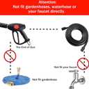 M MINGLE Replacement Pressure Washer Gun with Extension Wand, M22 15mm or M22 14mm Fitting, 5 Nozzle Tips, 40 Inch, 4000 PSI