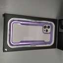 Raptic Shield Case for iPhone 12 & 12 Pro, Shock Absorbing, Aluminum Frame, 10ft Drop Tested, Purple