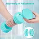 EQUIPRO Adjustable Dumbbell Set, 4 in 1 Free Weights Dumbbells Set for Women, Weights for Women at Home, 2lb 3lb 4lb 5lb with TPU Soft Rubber Handle for Home Gym Exercise Training