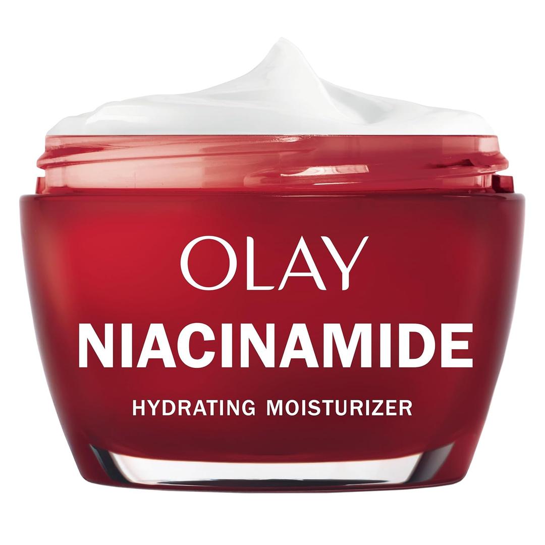 Olay Niacinamide Face Moisturizer, Firming Cream for Women, Non-Greasy - Anti-Wrinkle, Anti-Aging, Hydrating, Renewing, Stronger Skin Barrier, Smooths - Peptides, 1.7 Oz
