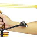 COOY Slingshot,Wrist Sling Rocket Professional Hunting Slingshot with Heavy Duty Launching Bands, High Velocity Catapult