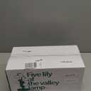 Flower Table Lamp for Bedroom,3 Colors Flower Reading Light with 5 Lily of The Valley, Cute Desk Lamp Bedside Lamps for Nightstands Home Decor,Soft Reading Night Light for Bedroom Living Room Office