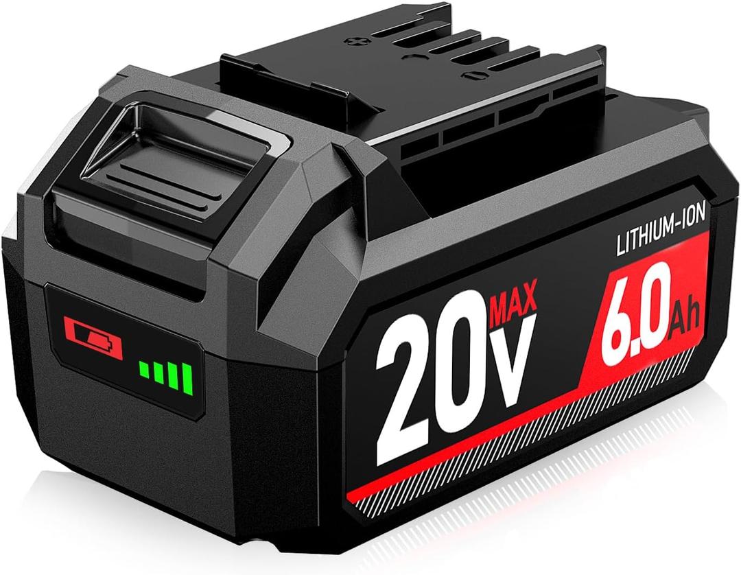 Upgraded20V 6.0Ah Lithium-Ion Battery, Replacement for SKIL PWRCore 20 Battery BY519601 BY519603 BY519701 BY519702 BY519703, Compatible with SKIL PWRCore 20 volt Cordless Power Tools and Chargers