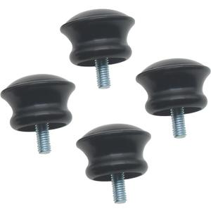 4 Packs (4 Pieces Each) End Cap Finials for Curtain Rods 5/8" – Mushroom Shape Drapery Rod Finials with M5 Screws