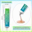 3 Pcs Silicone Adhesive Glue 3oz(85g) Soft Flesh Color Liquid Silicone Repair Glue Rubber Squeeze Tube Gap Filling Skin Color Adhesive for Repair Doll Toys Rubber Model