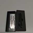 Aluminum Alloy Pocket Knife, Utility Knife with Clip EDC Scalpel Knife, Box Cutter for Outdoor Huting, Camping, Fishing, Hiking (black)