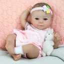 SCOM Reborn Baby Doll Girl - 18 Inch Lifelike Newborn with Realistic Details, Real Life Baby with Soft Weighted Body, Gift-Ready for Girls Ages 3+