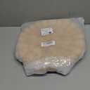 Biscuit Shaped Meditation Cushion seat Cushion Round Cookie Chair Pad Square Floor Pillow Cushion for Chair Living Room Balcony Office Sofa Yoga 16inch（40cm） (Round, Light-Brown)