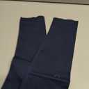 Navy Blue Leggings With White Stripe On Waist, Medium