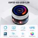 1.28inch ESP32-S3 Round Knob Touch Display, 240240 HMI IPS Rotary Display Development Board, 2.4G WiFi and BLE Capacitive Touch Screen Compatible with Arduino IDE and The LVGL Library